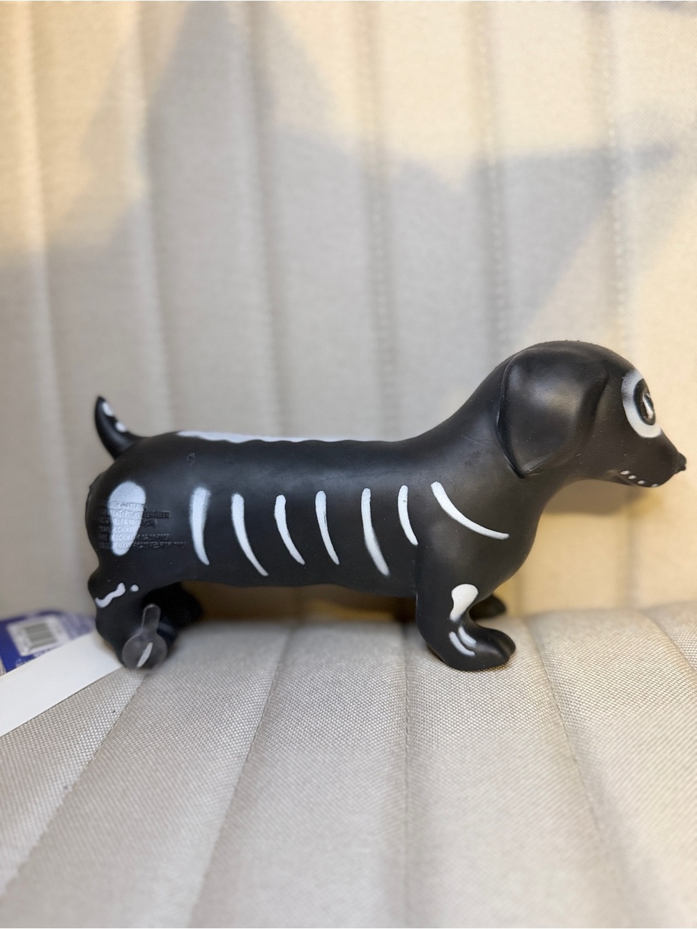 SunnyDays Toymendous Black Skeleton Dachshund Squishy